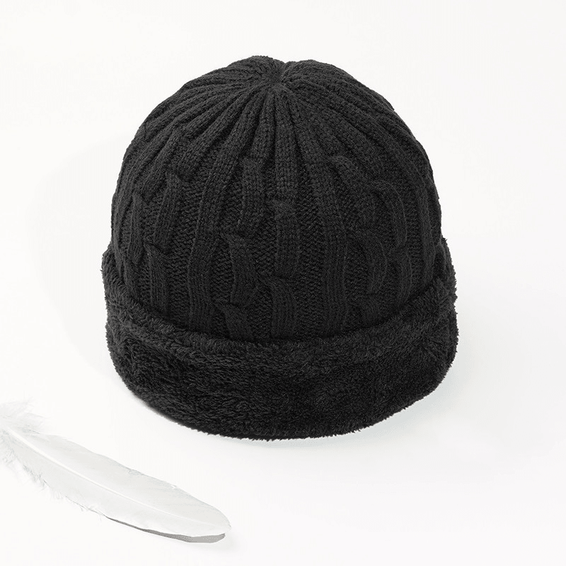 Woolen Hats for Middle-Aged and Elderly Men in Winter Thicken Men'S Knitted Hats for the Elderly - MRSLM