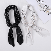 Imitation silk small square scarf, view 6 - MRSLM