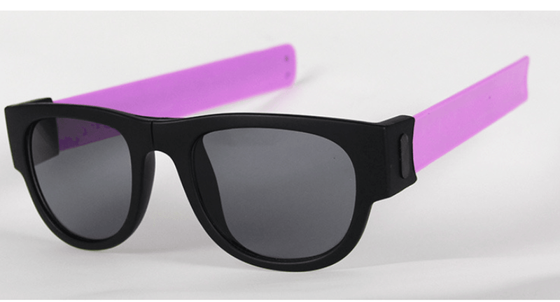 black frame sunglasses with colored legs, view 7 - MRSLM