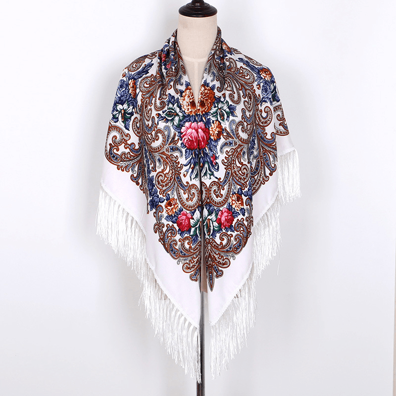 Cotton twill warm shawl, view 14 - MRSLM