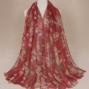 ladies printed Bali yarn scarf, view 3 - MRSLM
