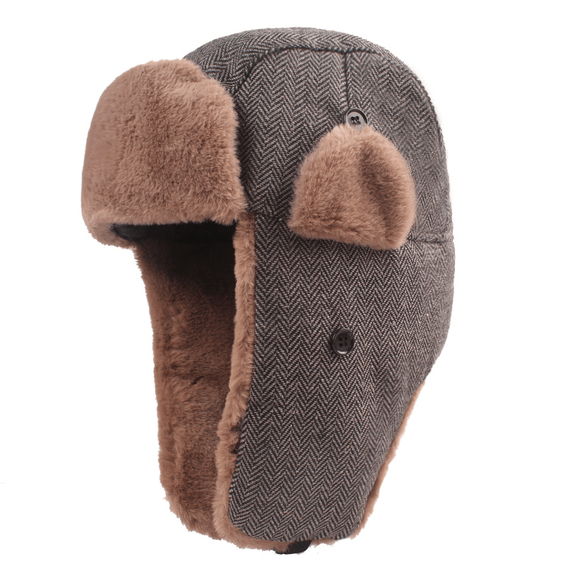Men's Thick Warm Ear Protection Snow Cap