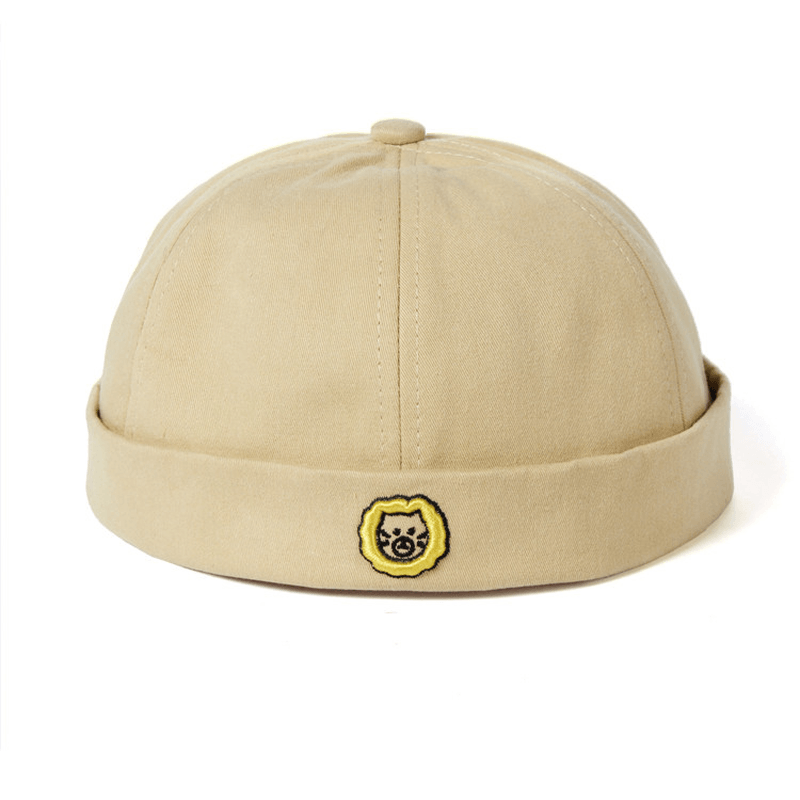 women's embroidered melon hat, view 4 - MRSLM