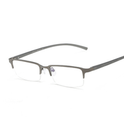men's retro half frame glasses, view 4 - MRSLM