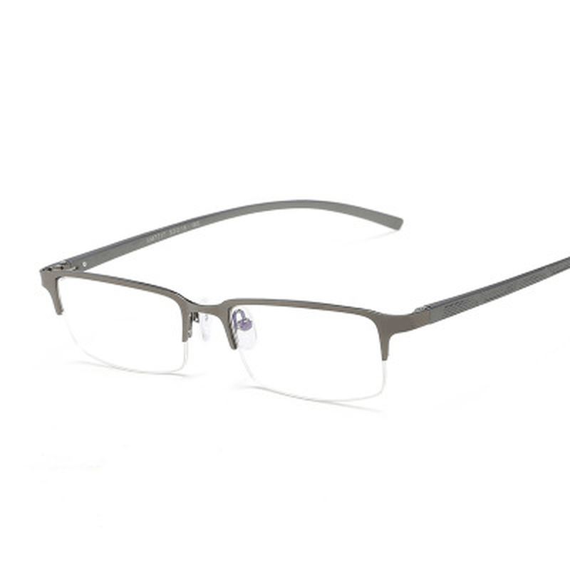 men's retro half frame glasses, view 4 - MRSLM