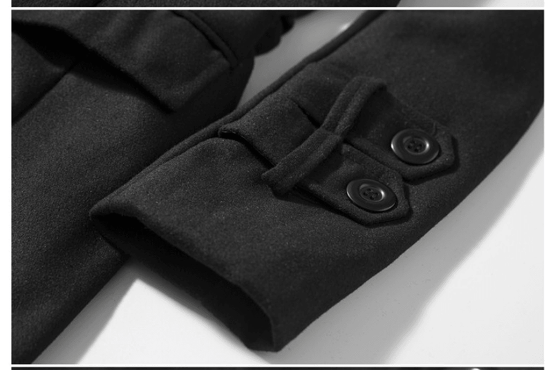 men's double-breasted trench coat, view 5 - MRSLM