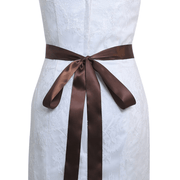 Bridal rhinestone wide belt, view 14 - MRSLM
