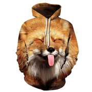 Brown Lion King 3D Digital Print Sweatshirt - MRSLM
