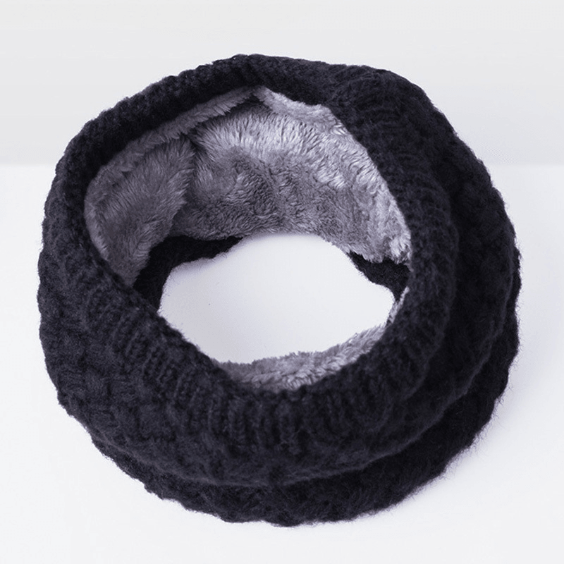 cotton warm neck collar scarf, view 2 - MRSLM
