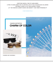 square gradient sunglasses, view 9 - MRSLM
