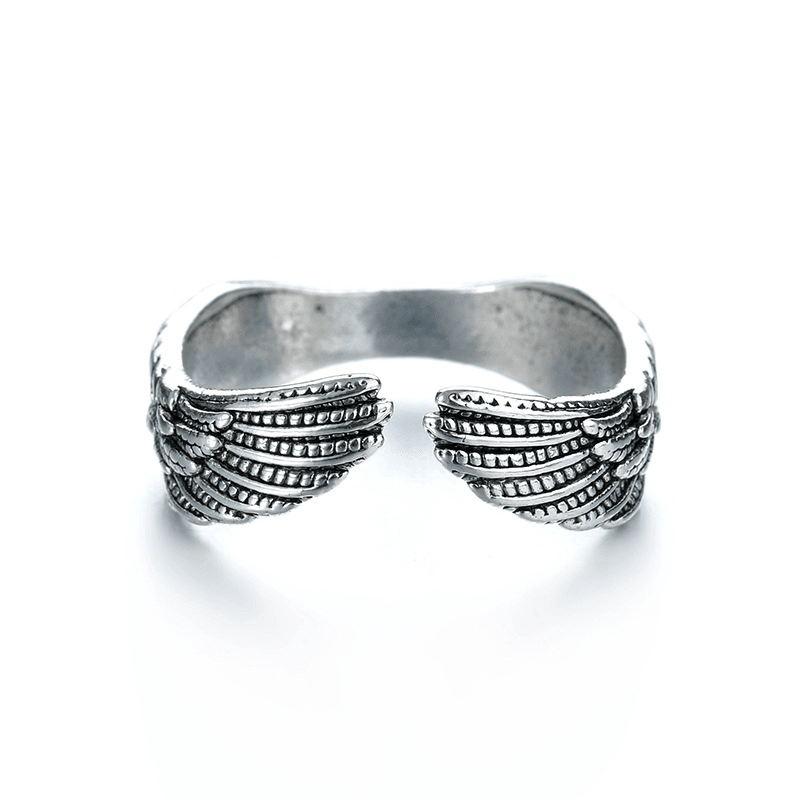 Hip hop angel wing ring, view 3 - MRSLM