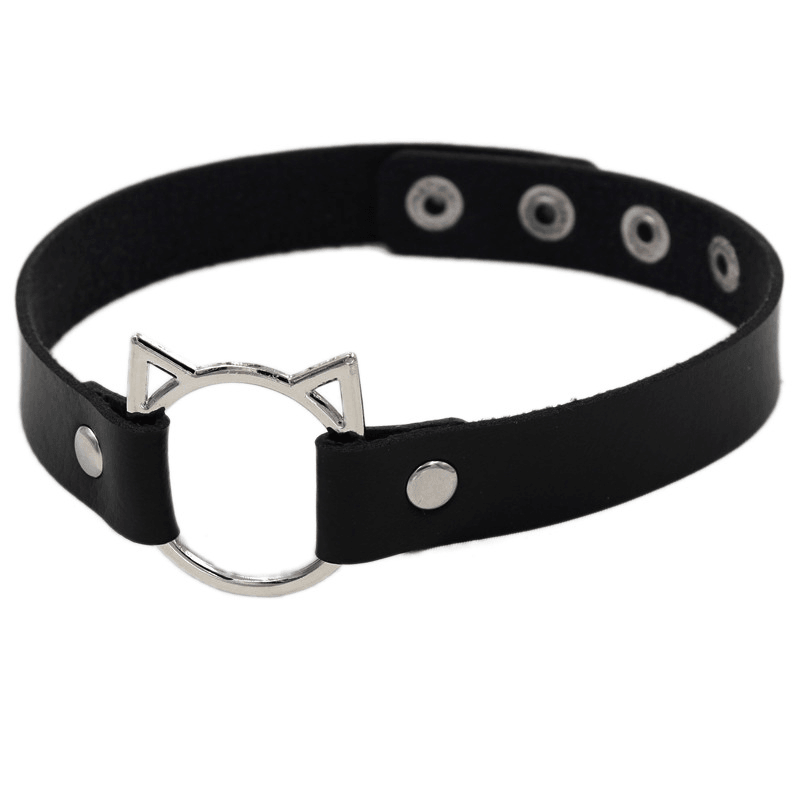 Punk leather collar choker - MRSLM