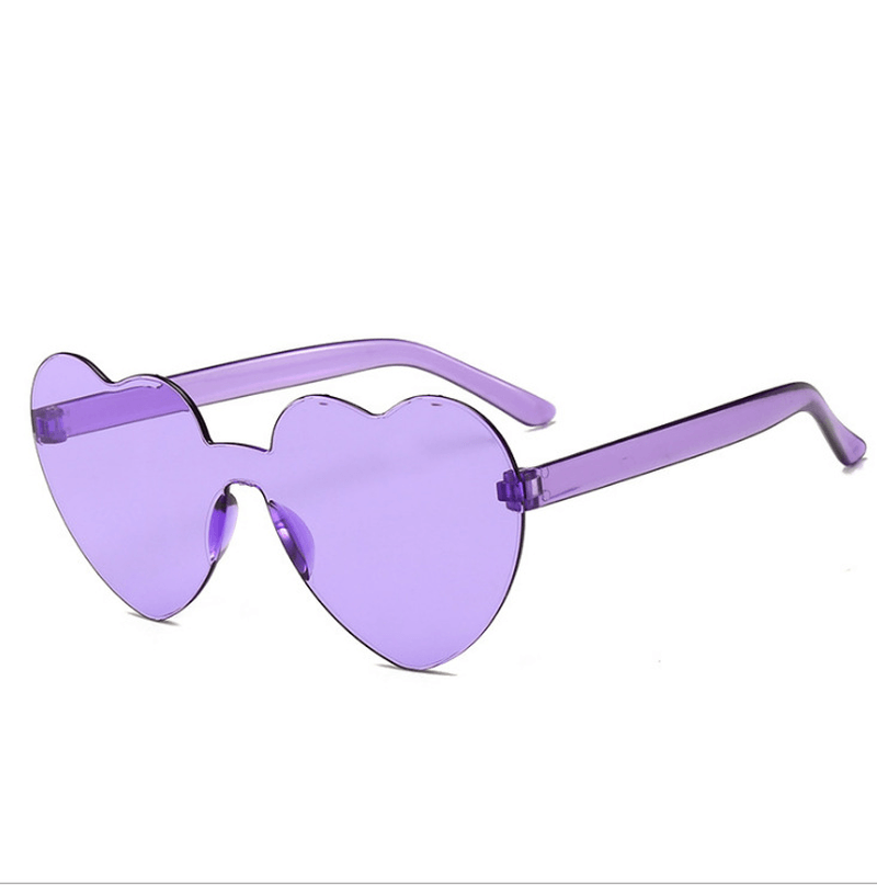 peach heart frameless sunglasses, view 20 - MRSLM