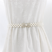women's rhinestone pearl waist chain - MRSLM