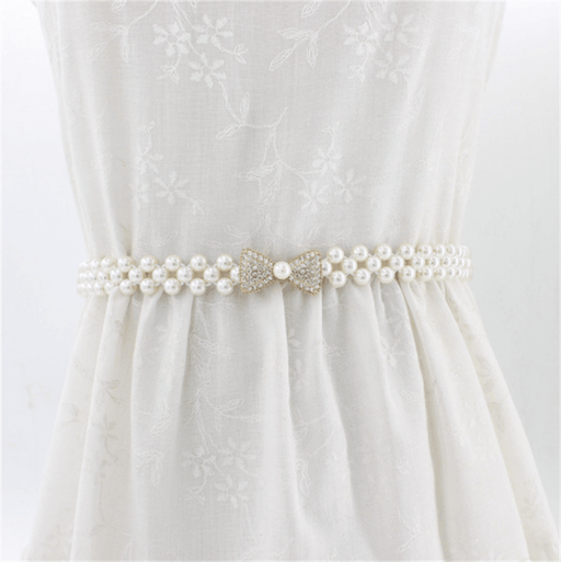 women's rhinestone pearl waist chain - MRSLM