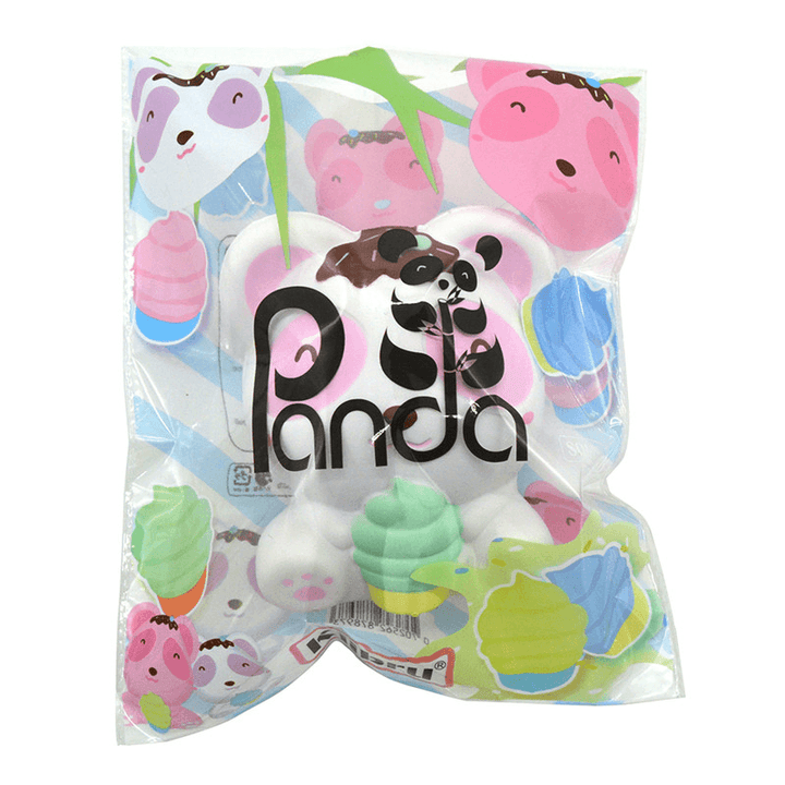 Kiibru Panda Squishy Bear Ice Cream 11.5Cm Licensed Slow Rising with Packaging Collection Gift Soft Toy - MRSLM
