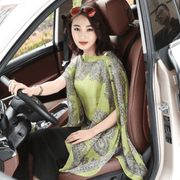 women's printed chiffon shawl, view 10 - MRSLM