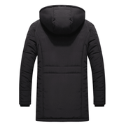 men's mid-length padded hooded jacket, view 2 - MRSLM