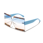 large frame rhinestone sunglasses, view 10 - MRSLM