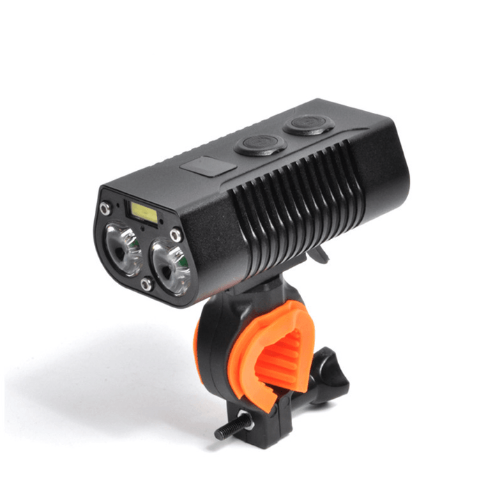 XANES® DL24 T6+COB Bicycle Headlamp USB Rechargeable Bike Front Light Waterproof Night Warning Light - MRSLM