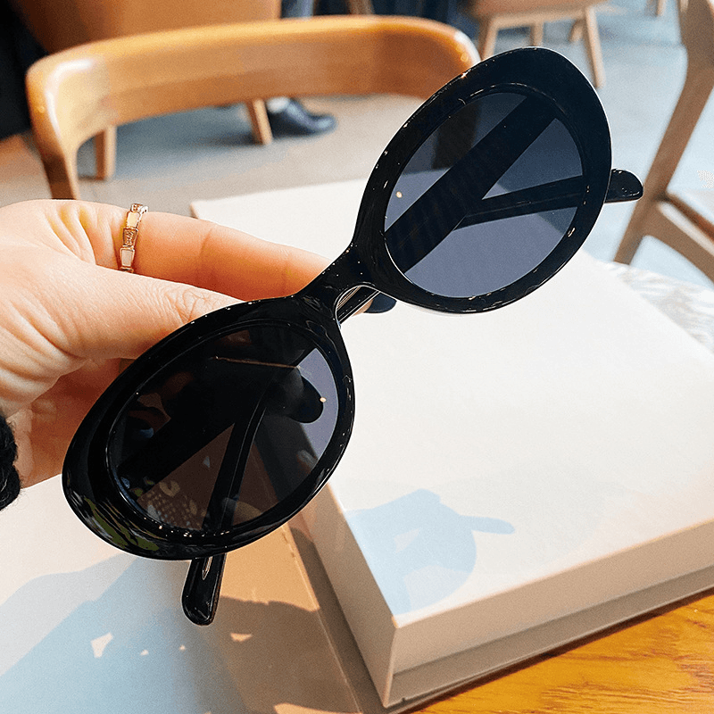 women's small frame oval sunglasses, view 11 - MRSLM