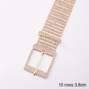 womens shiny alloy rhinestone belt, view 13 - MRSLM