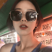 Square metal frame sunglasses, view 5 - MRSLM