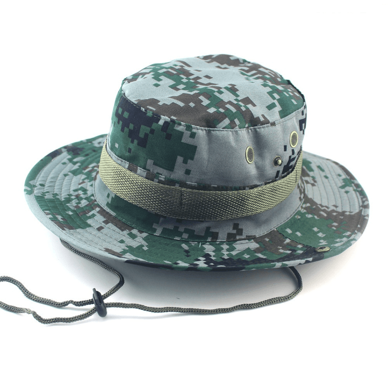 camouflage round bucket hat, view 12 - MRSLM