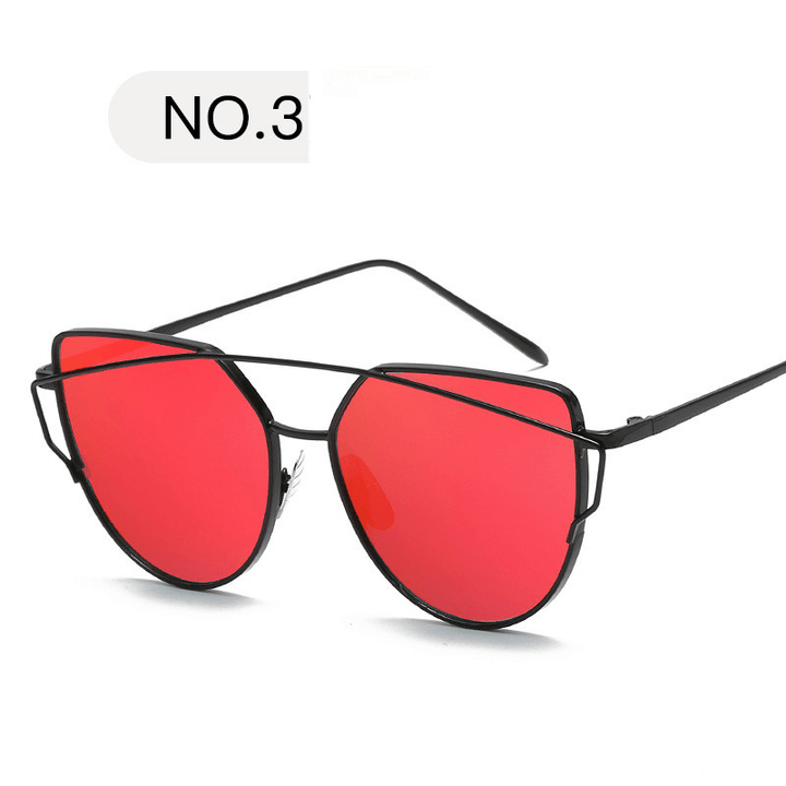 Design Mirror Rose Gold Vintage Cateye Fashion Sun Glasses Lady Eyewear - MRSLM