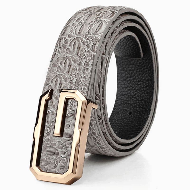 men's cowhide formal belt, view 4 - MRSLM
