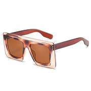 big square frame two-color sunglasses, view 2 - MRSLM