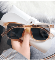 Men's polarized retro oval sunglasses, view 3 - MRSLM