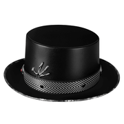 PU leather plague doctor top hat, view 2 - MRSLM