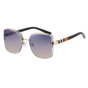 Big frame diamond trim butterfly sunglasses, view 5 - MRSLM
