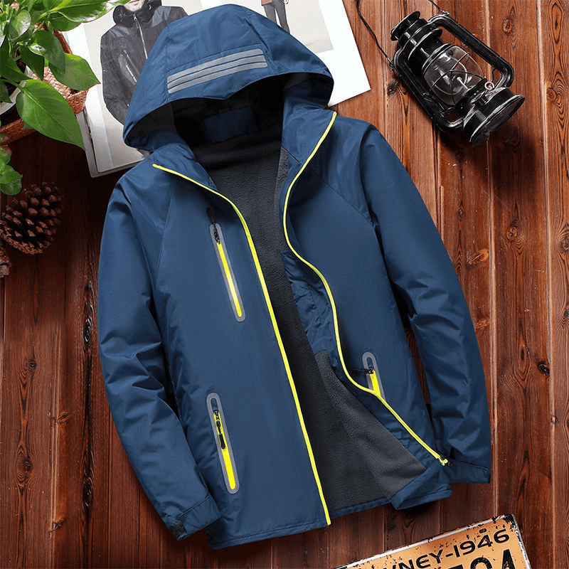 men's loose cotton-padded hooded jacket - MRSLM