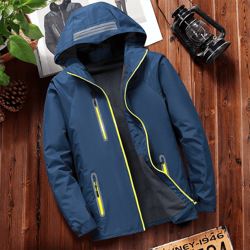 men's loose cotton-padded hooded jacket - MRSLM