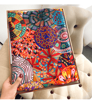 floral tie-dye gauze scarf shawl, view 7 - MRSLM