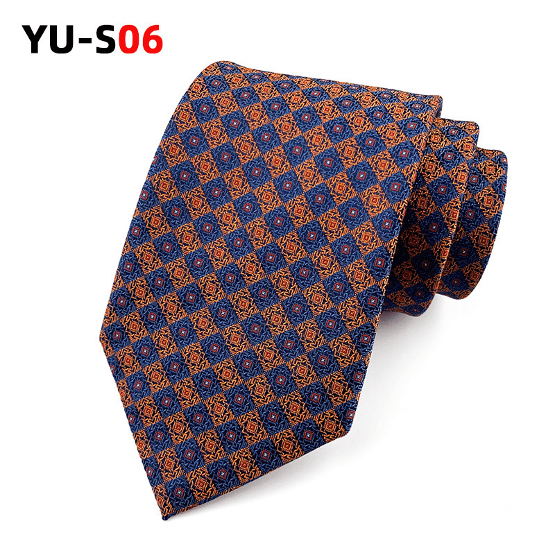Men's retro jacquard tie, view 7 - MRSLM