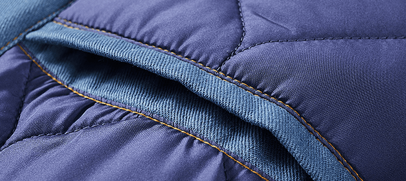 thick mid-length hooded padded jacket, view 5 - MRSLM