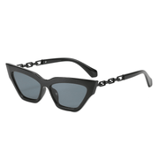Women's cat-eye sunglasses with paint chain - MRSLM
