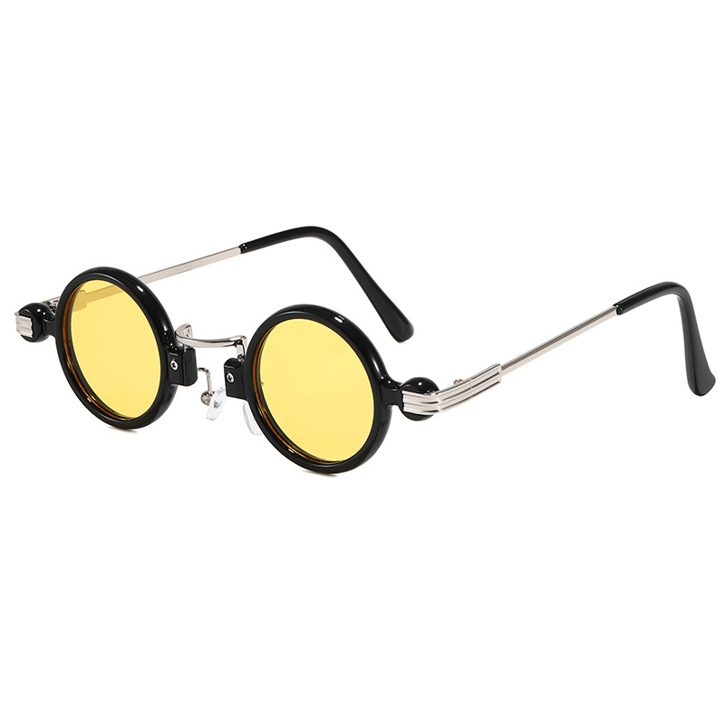 Steampunk small round sunglasses, view 8 - MRSLM