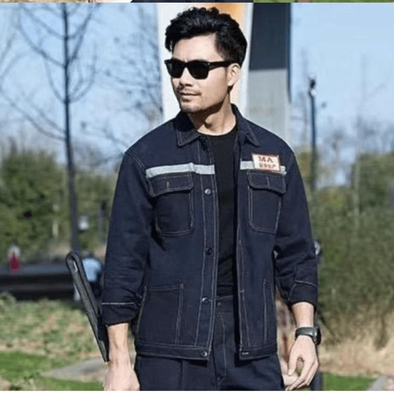 mens work clothes jacket, view 4 - MRSLM