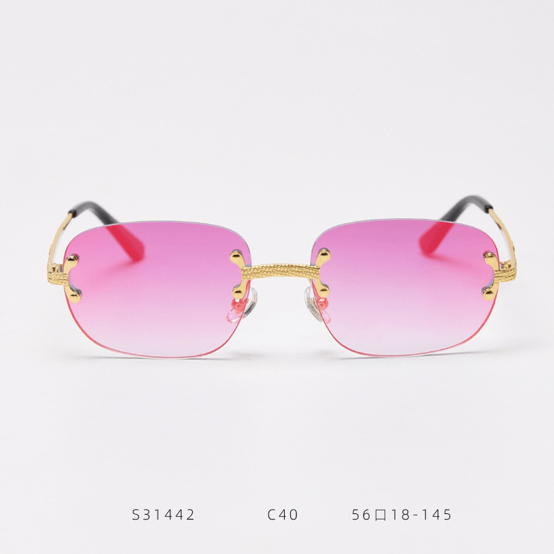 retro metal color film sunglasses, view 2 - MRSLM