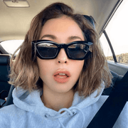 cat eye polygon sunglasses, view 2 - MRSLM