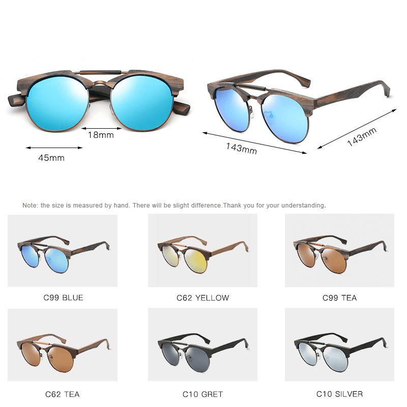 polarized large frame sunglasses, view 7 - MRSLM