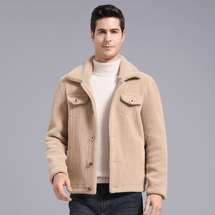 Grain Fleece Men Jacket Autumn and Winter New Style - MRSLM