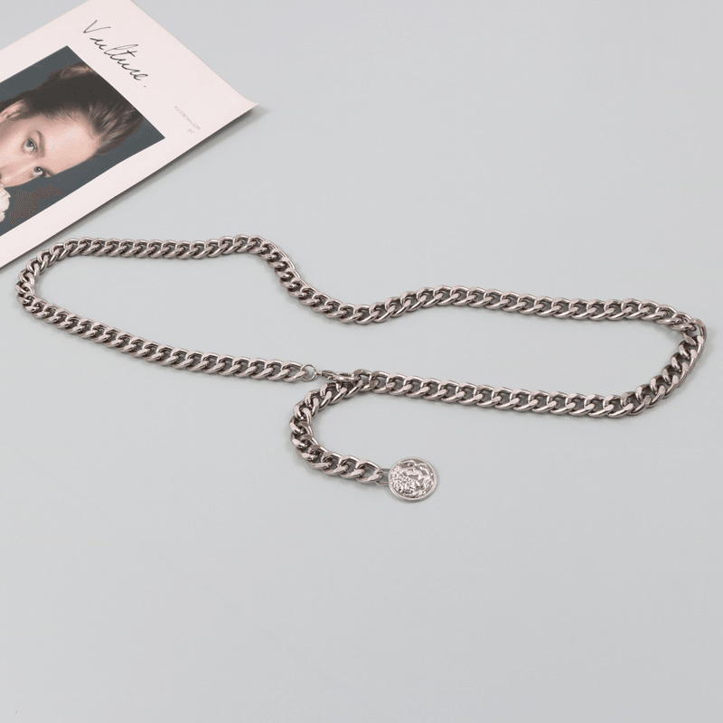 simple metal waist chain, view 7 - MRSLM