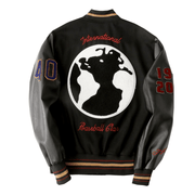 wool baseball jacket, view 3 - MRSLM