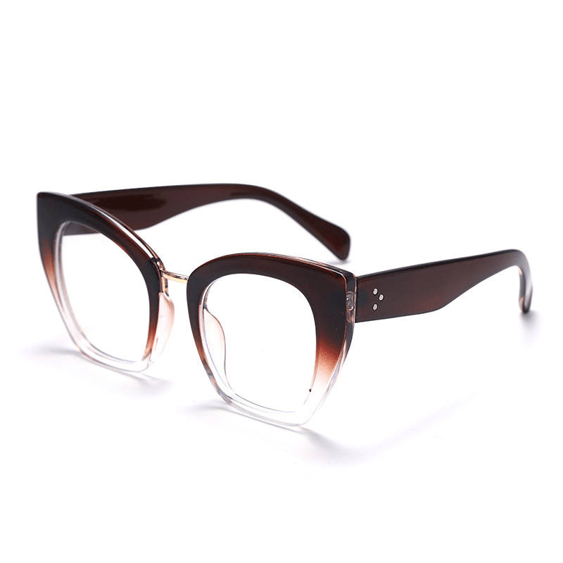 Retro oval blue light filtering glasses, view 2 - MRSLM