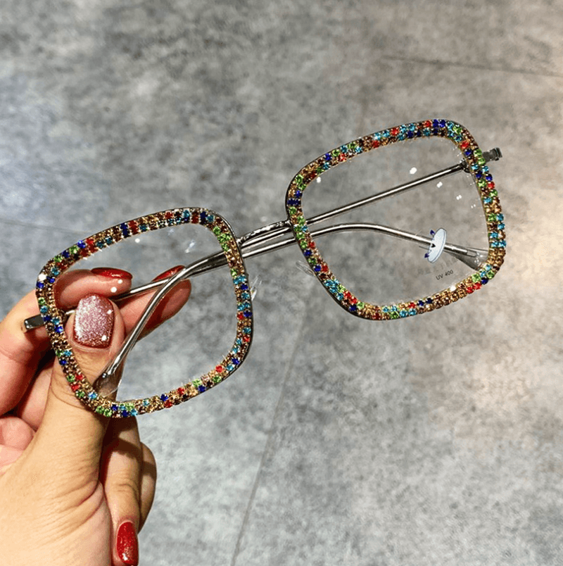 ladies square diamond sunglasses - MRSLM